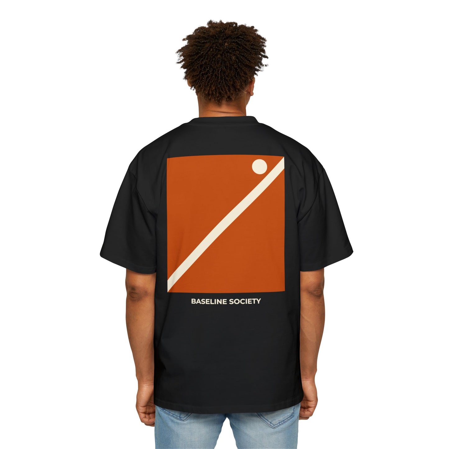 Orange Court Oversized T-Shirt (Dark)